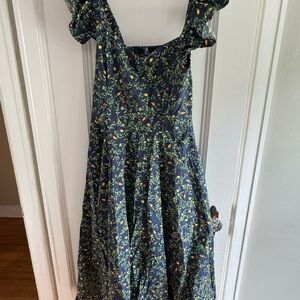 Hill House Ellie Nap Dress- midnight garden poplin